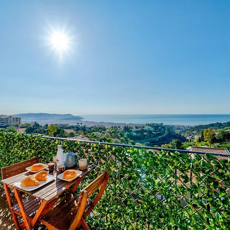 Apartment Panoramic Sea View Of The French Riviera, Parking Nice