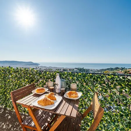 Apartment Panoramic Sea View Of The French Riviera, Parking Nice