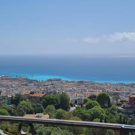 Panoramic Sea View Of The French Riviera, Parking 公寓 尼斯